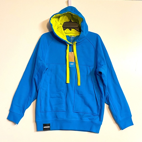 Hoka One One Tops - NEW HOKA Women's One One Bondi Sweatshirt Pullover Fleece Hoodie Blue Large XL